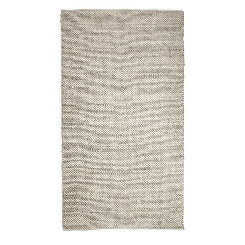Ivory Sicilia Chunky Flat Weave Cotton & Wool Rug Temple & ster