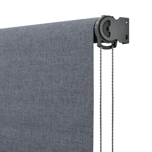 Charcoal Sabra Textured Blockout Roller Blind