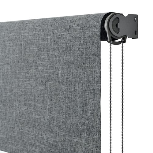 Charcoal Nala Textured Blockout Roller Blind