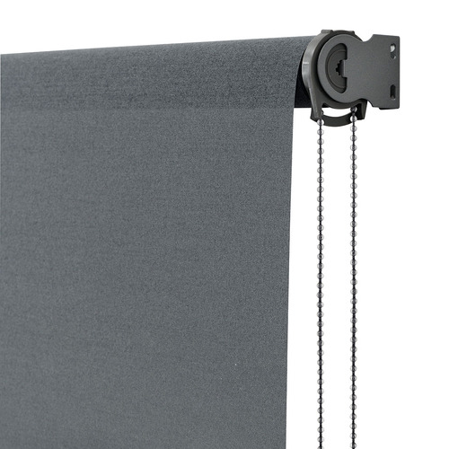 BAHA Charcoal Misha Sheer Roller Blind | Temple & Webster