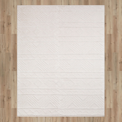 Hand Woven Cotton & Wool Rug