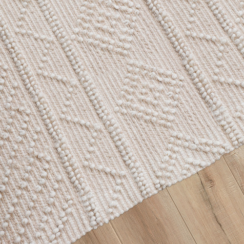 Hand Woven Cotton & Wool Rug