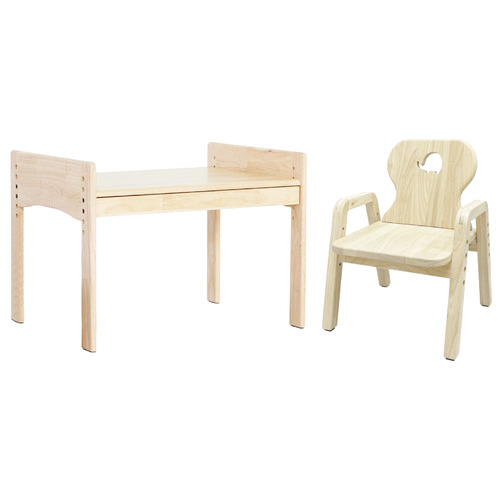 Bunny Tickles Kids' Elephant Primary Adjustable Table & Chair Set
