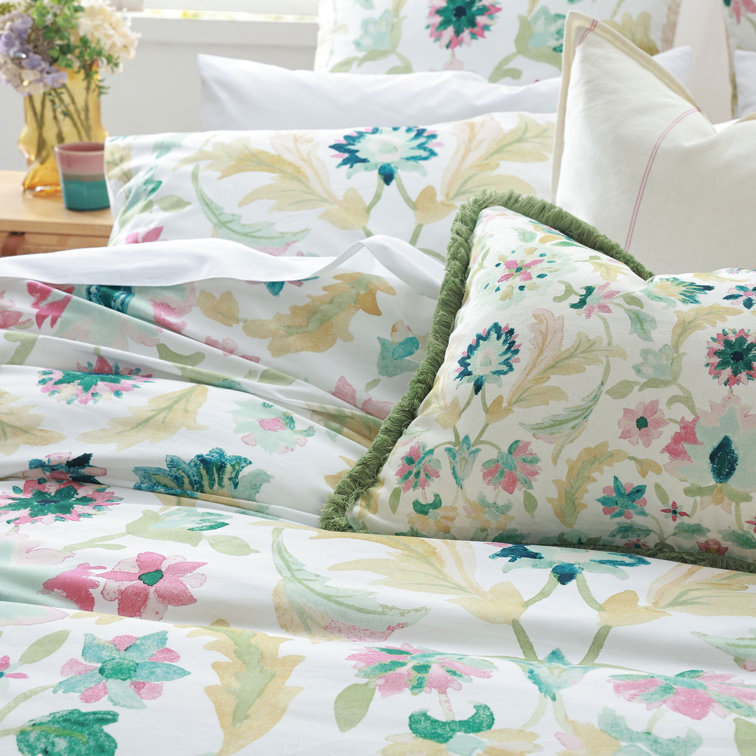 Freya Cotton Percale Quilt Cover Set