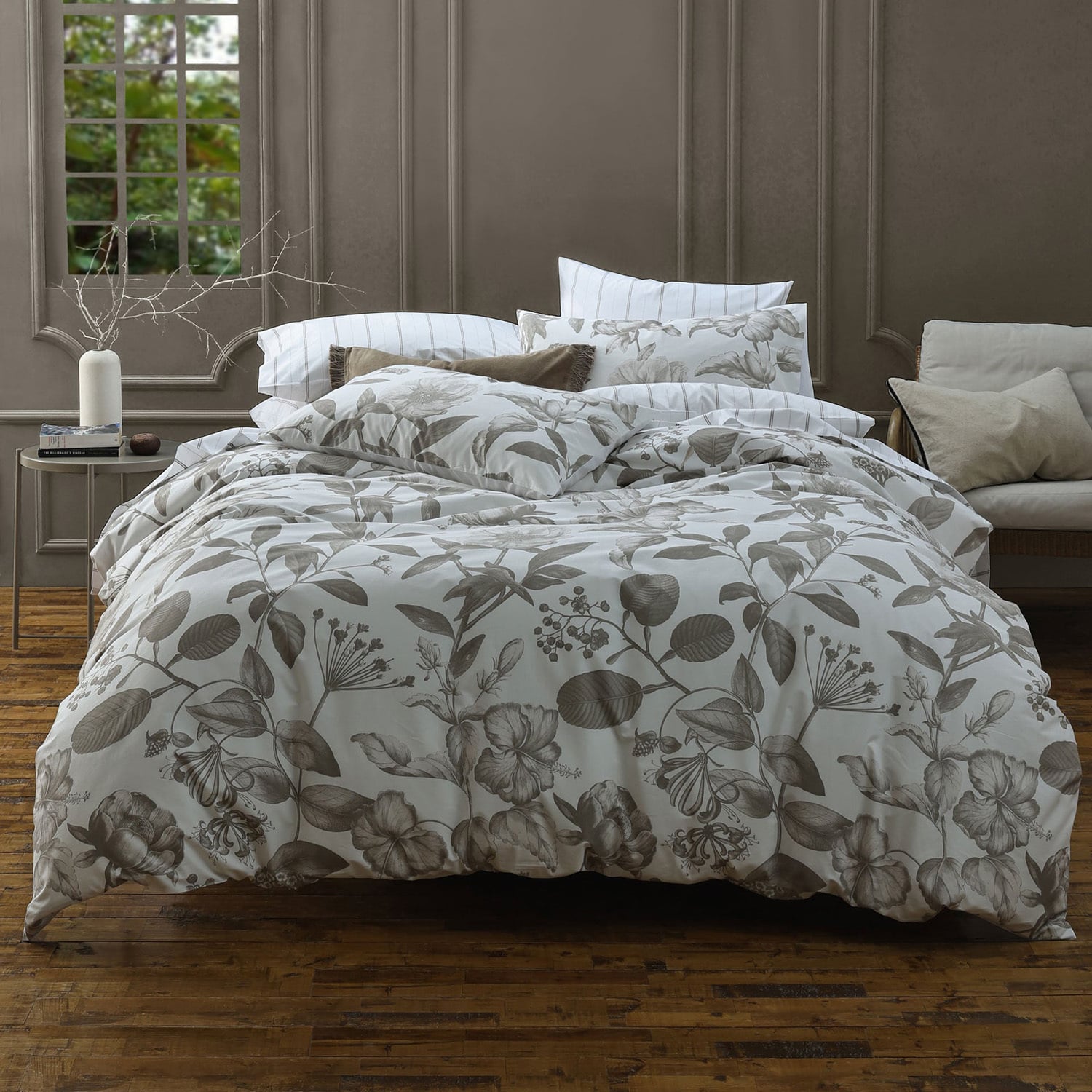 Pure Botanical Cotton Percale Quilt Cover Set