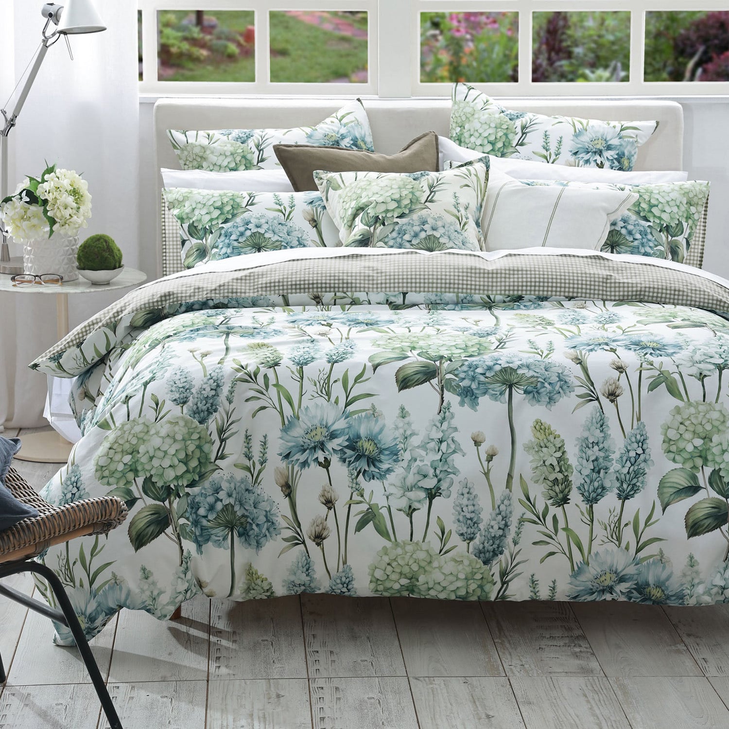 Piccadilly Cotton Percale Reversible Quilt Cover Set