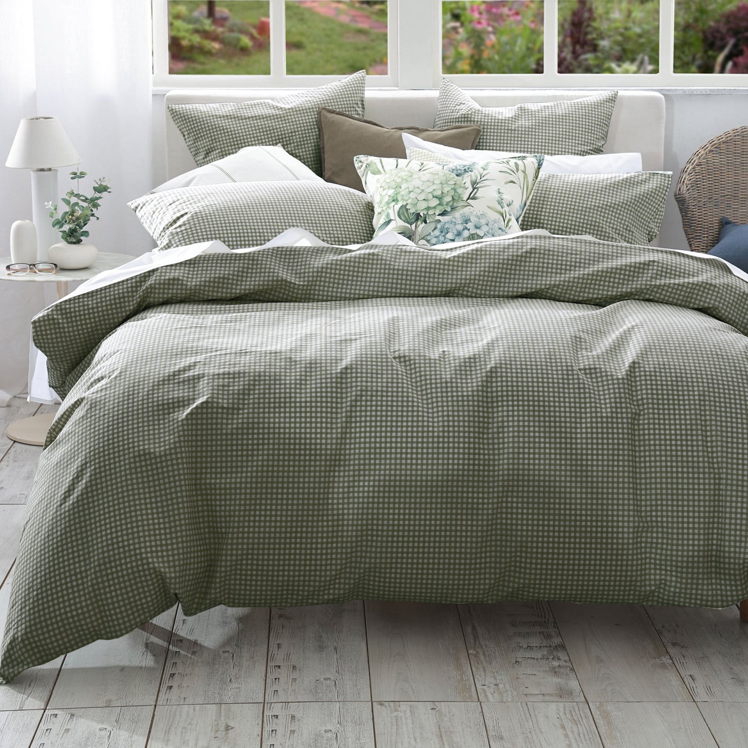 Piccadilly Cotton Percale Reversible Quilt Cover Set