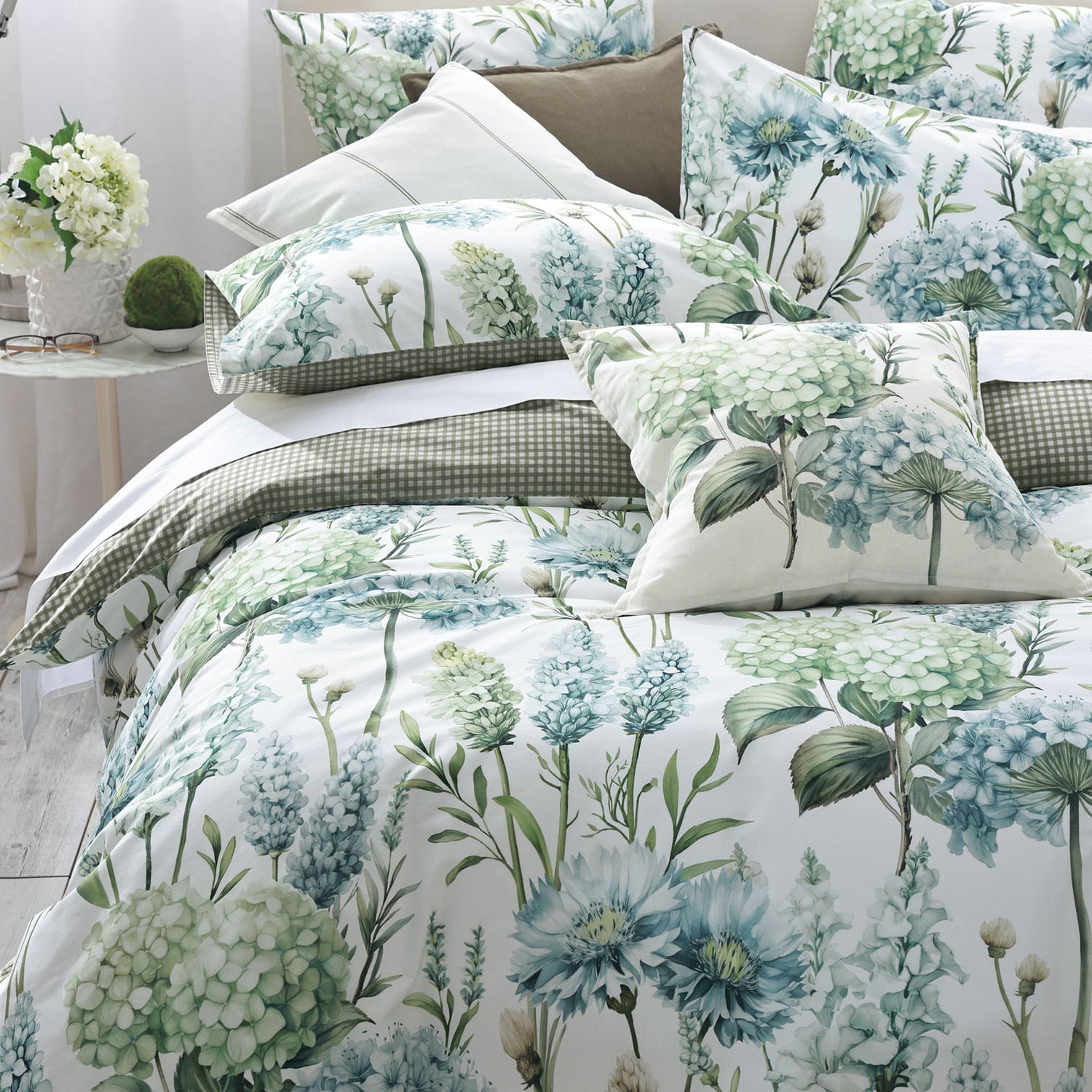 Piccadilly Cotton Percale Reversible Quilt Cover Set