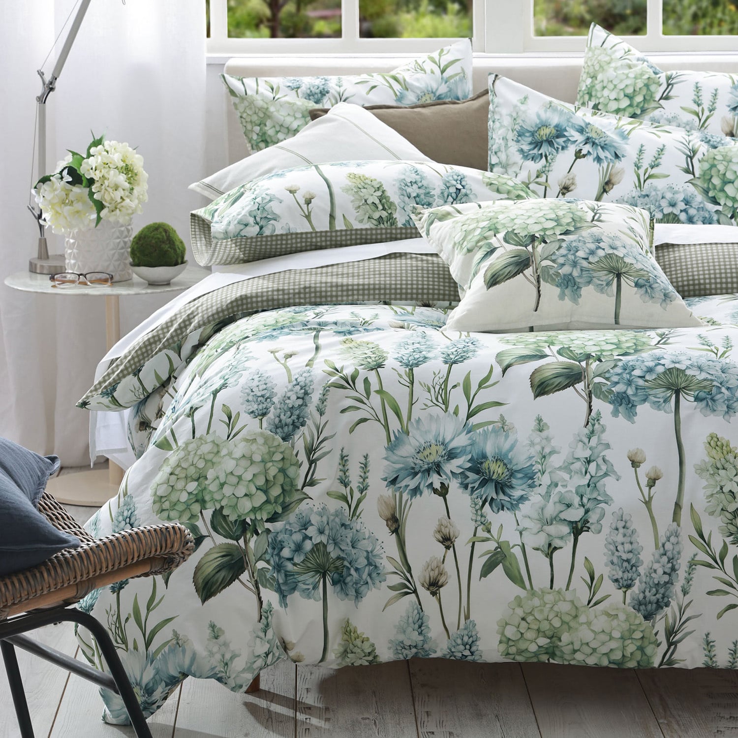 Piccadilly Cotton Percale Reversible Quilt Cover Set