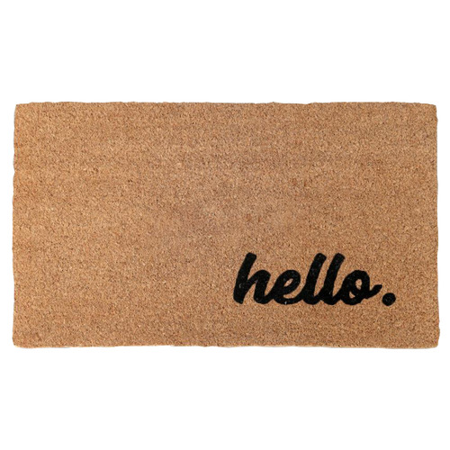 DoorMates Hello Coir Doormat Temple & ster