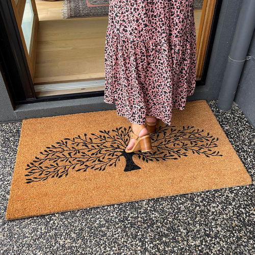 DoorMates Tree of Life Coir Doormat Temple & ster