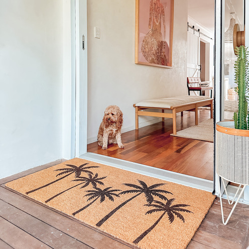 Palm Springs Coir Doormat Temple & ster