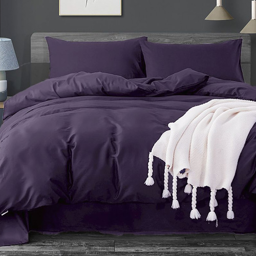 Premium Bedding Collection 1000 TC Egyptian Cotton Lavender Solid All AU Sizes
