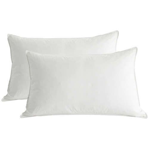 BensonAustralia Pure White Duck Feather Standard Pillows | Temple & Webster