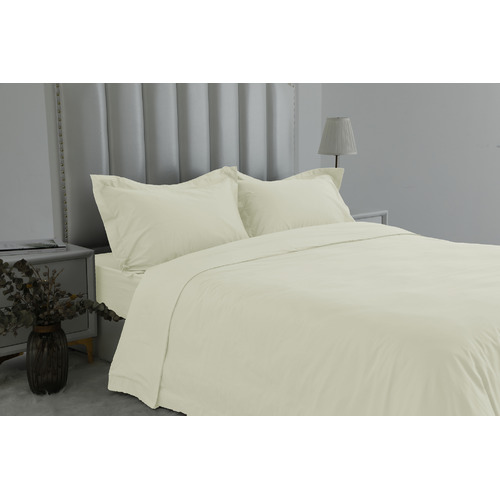 Ivory 1000TC Egyptian Cotton Sateen Quilt Cover Set