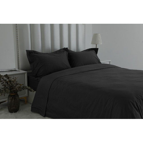 Black 1000TC Egyptian Cotton Sateen Quilt Cover Set