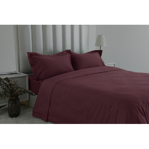 Red 1000TC Egyptian Cotton Sateen Quilt Cover Set