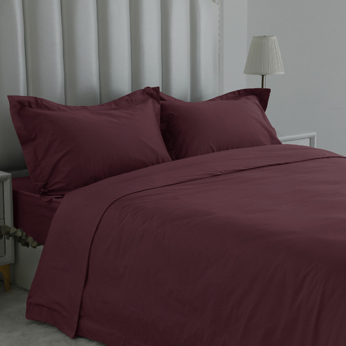 Red 1000TC Egyptian Cotton Sateen Quilt Cover Set