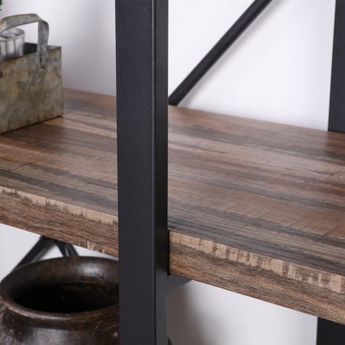 Neville 3 Tier Industrial Bookshelf