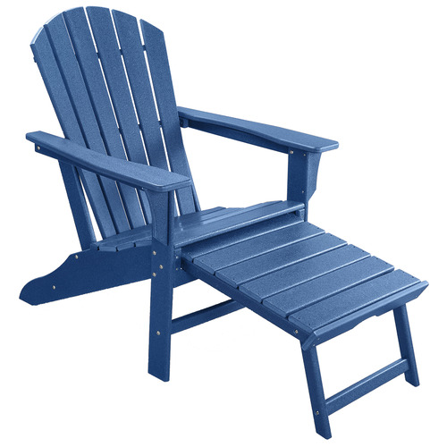 Ehommate Outdoor Adirondack Chair with Footrest