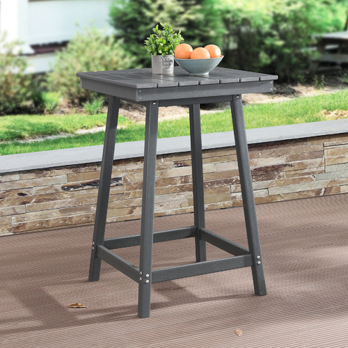 EvieHome Ashton Square Outdoor Bar Table | Temple & Webster