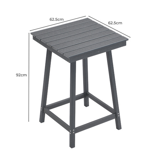 EvieHome Ashton Square Outdoor Bar Table Temple & ster