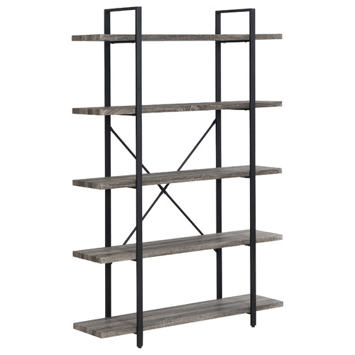 EvieHome Clint 5 Tier Bookshelf Temple & ster