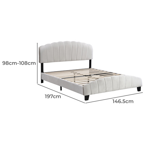 Ostrean Velvet Bed