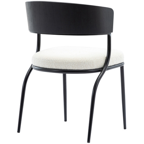 EvieHome Nathan Boucle Dining Chairs Temple & Webster