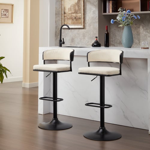 Lathan Adjustable Swivel Barstool