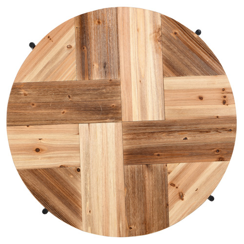 Miller Round Fir Wood Coffee Table