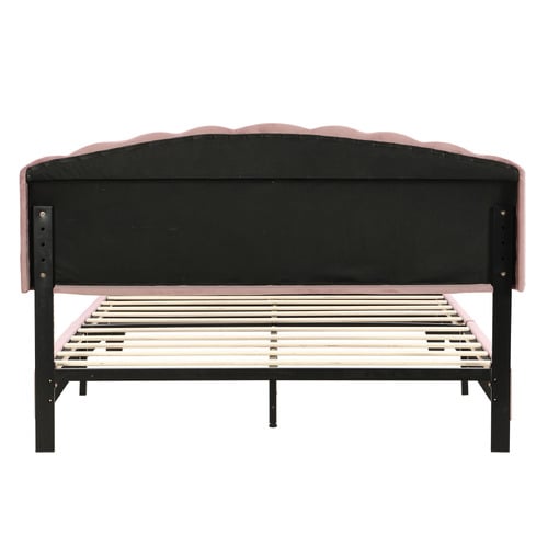 Pink Aldgate Velvet Platform Bed