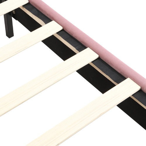 Pink Aldgate Velvet Platform Bed
