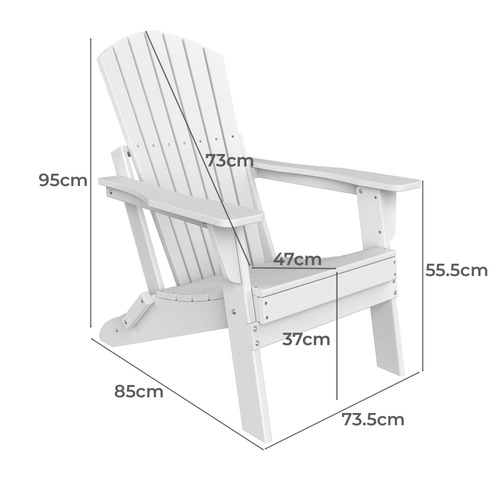 Jeyvi Outdoor Adirondack Chair