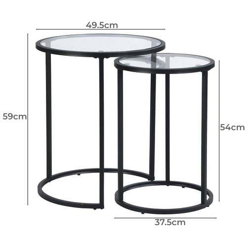 2 Piece Amelia Nesting Coffee Table Set