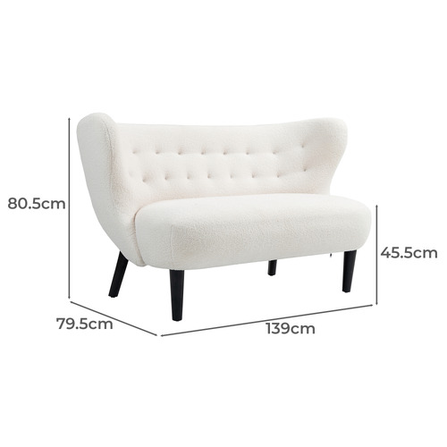 Jayce 2 Seater Upholstered Sofa