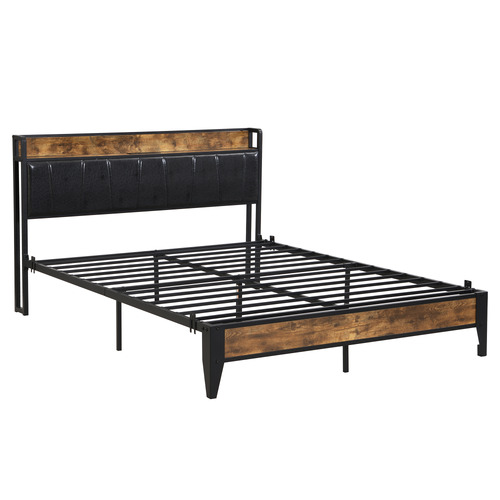Frances Bed Frame with Outlets & USB Ports