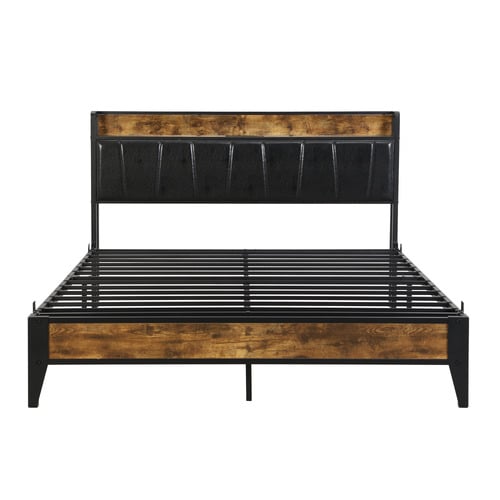 Frances Bed Frame with Outlets & USB Ports