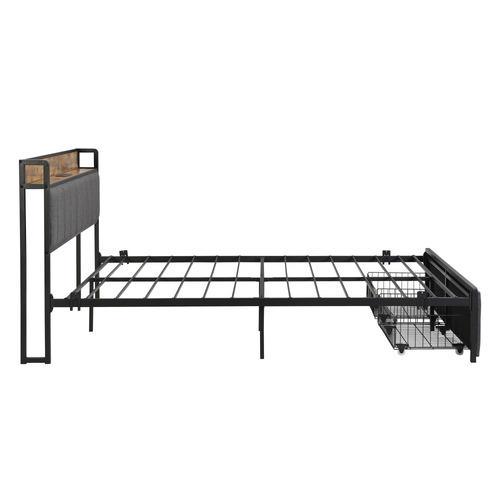 Barrett Bed Frame with Outlets & USB Ports