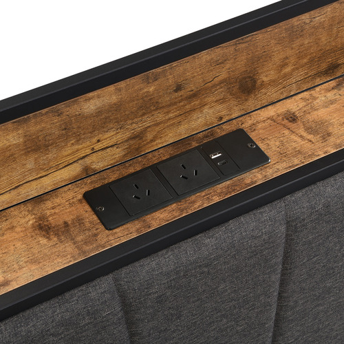 Barrett Bed Frame with Outlets & USB Ports