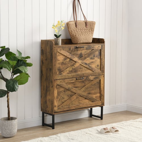 Sion 2 Flip Drawer Shoe Storage Cabinet