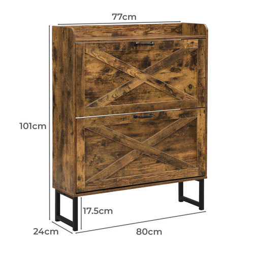 Sion 2 Flip Drawer Shoe Storage Cabinet