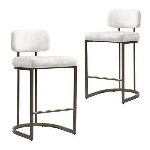 81cm Ricano Velvet Barstools
