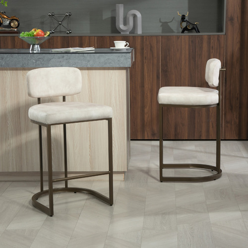 81cm Ricano Velvet Barstools
