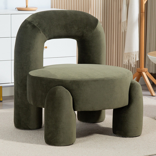 Samir Velvet Accent Chair