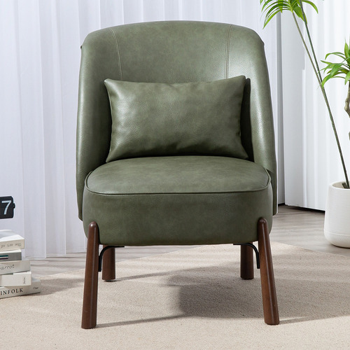 Case PU Leather Accent Chair