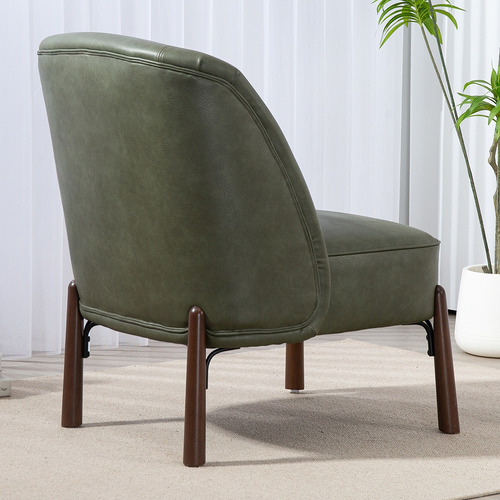 Case PU Leather Accent Chair