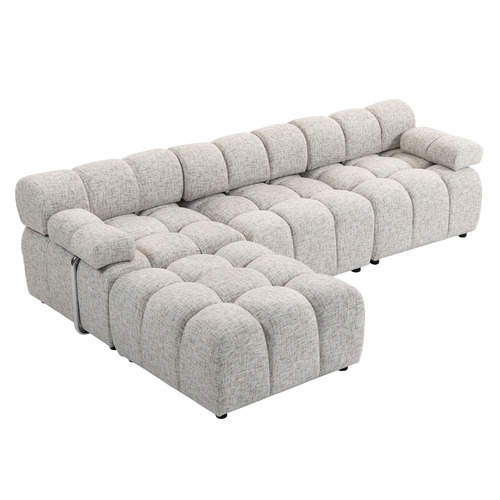 Clemens 3 Seater Modular Sofa with Ottoman
