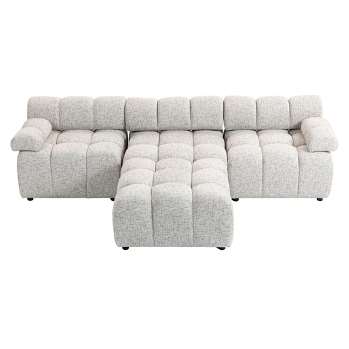 Clemens 3 Seater Modular Sofa with Ottoman