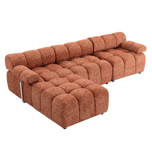 Clemens 3 Seater Modular Sofa with Ottoman